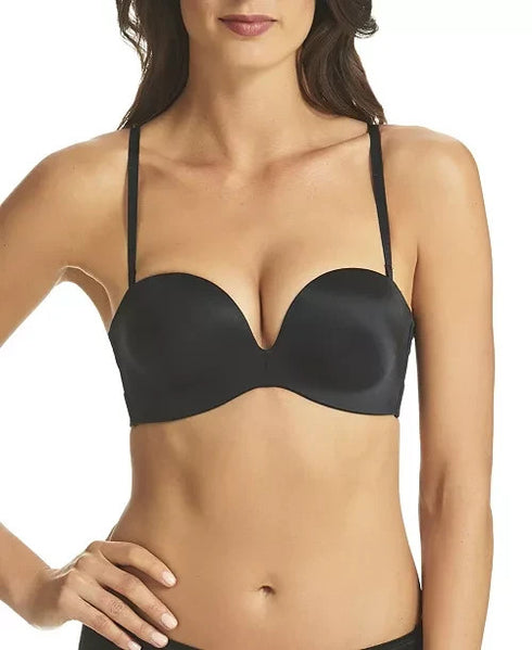 Fine Lines Women’s Refined Wireless Strapless Convertible Bra, Black, 32C